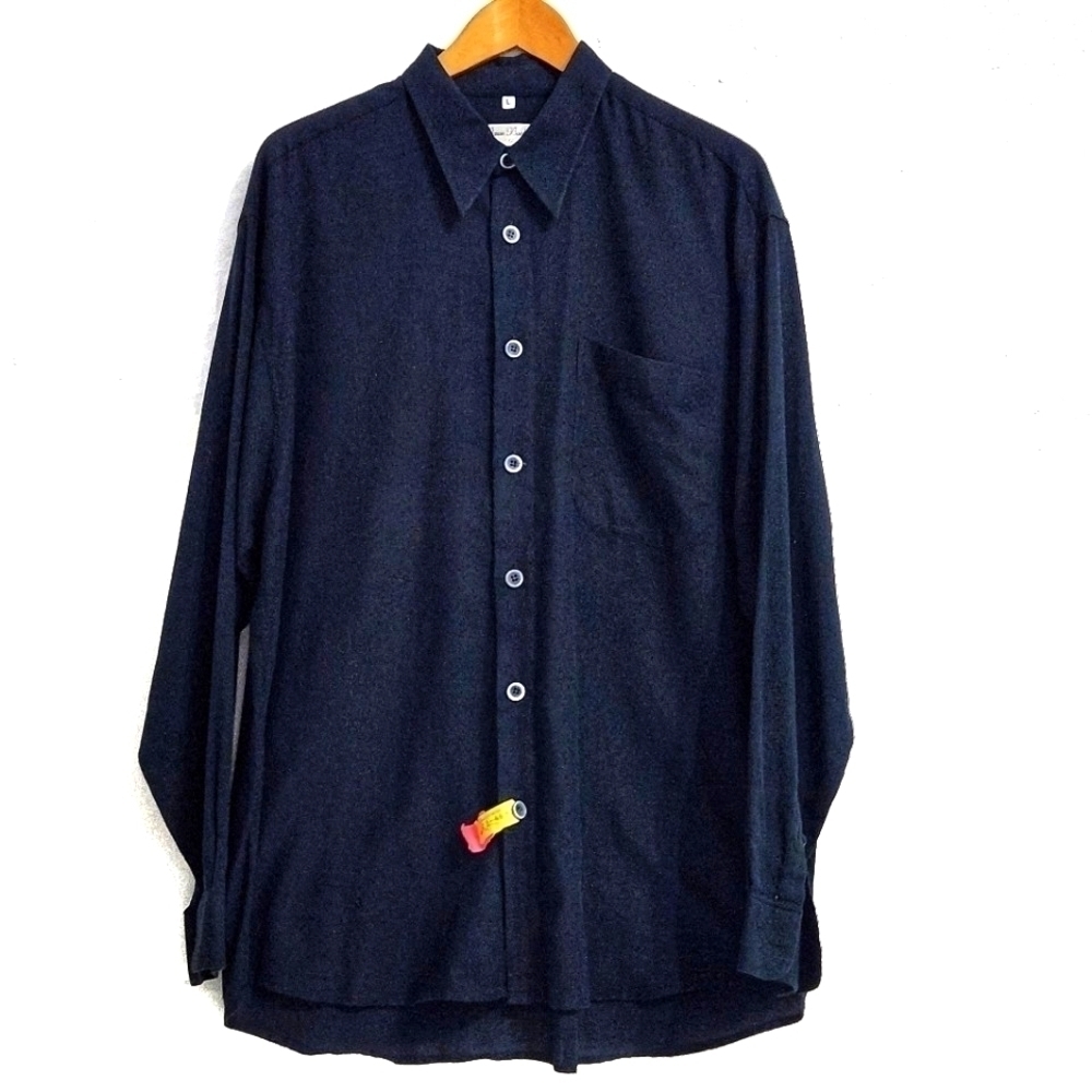 Vintage Klauss Boehler Kollektion Black Regular Fit Dress Shirts